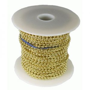 Kogelketting Goud kleurig massief