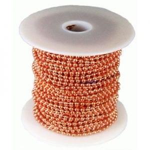 Kogelketting massief rood koper