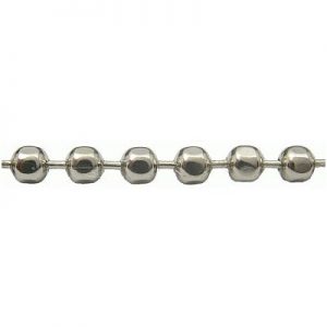 Kogelketting Gefacetteerd, vernikkeld, Chrome(zilver)