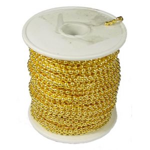 Kogelketting Goud kleurig vermessingd