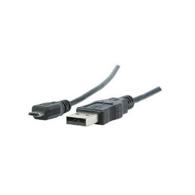 budget_a_m-micro_b_m.jpg OPRUIMING USB 1.1/2.0 kabel 0,15 Mtr A/micro USB B, Zwart