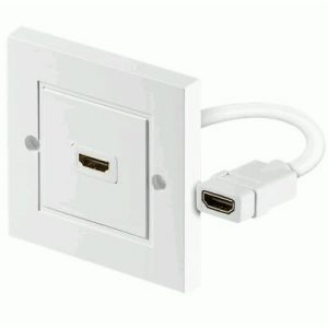 HDMI wandcontactdoos enkel, HDMI 1.4 en lager, 86 x 86