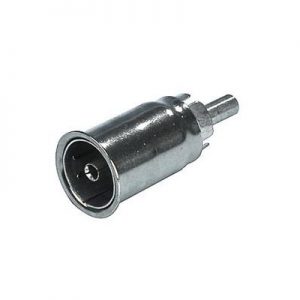 OPRUIMING Verloop stekker Coax (IEC) F -> tulp M