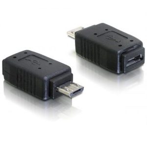 OPRUIMING USB verloop, micro B stekker – USB micro A + B contra