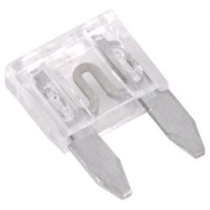 OPRUIMING Mini auto zekering 25 Amp., Transparant