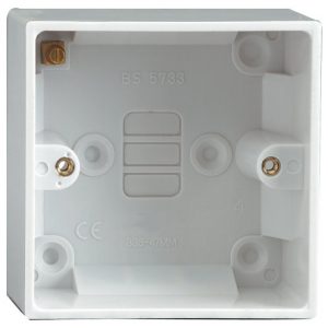 10 stuks Universele opbouwdoos wit, 86 x 86 x 47