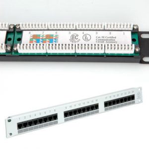 OPRUIMING Patch panel met 24 poorten, lichtgrijs, Cat 5e